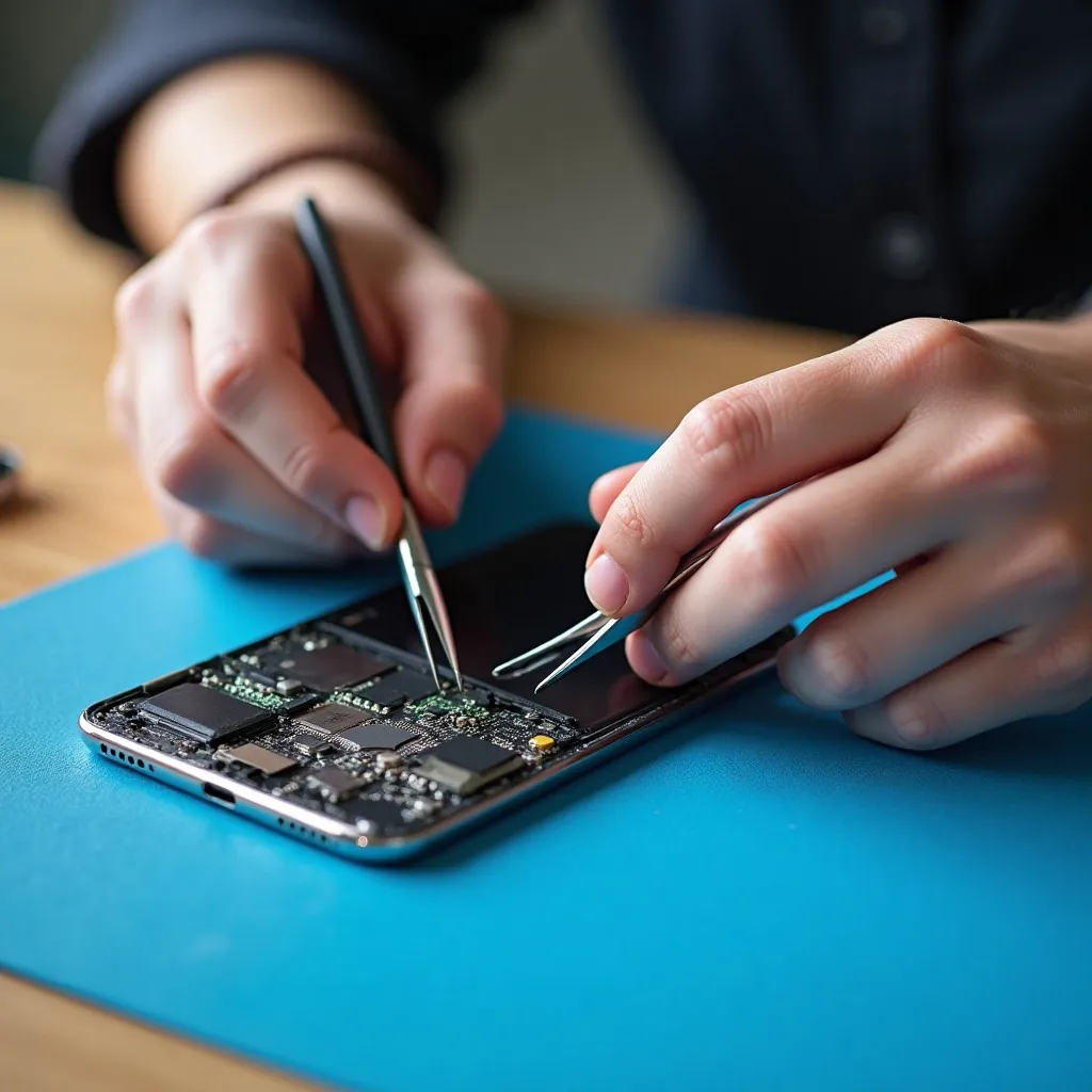 Electronics repair services using AI answering service